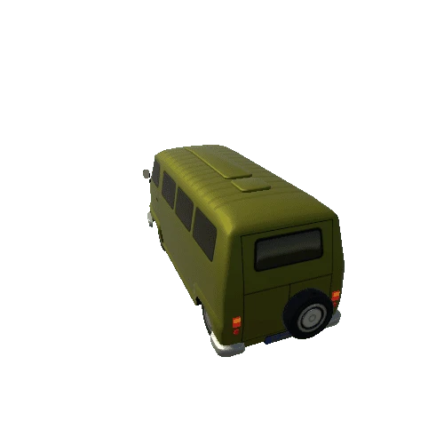 Lowpoly Van 4_Yellow